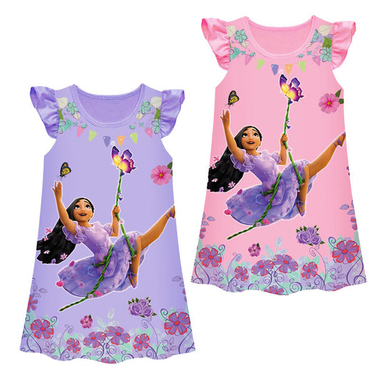 Encanto Milk Silk Girls' Pajamas Dresses