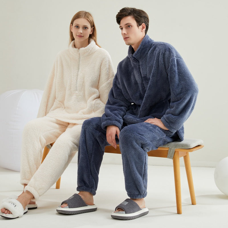 Couple Coral Velvet Pajama